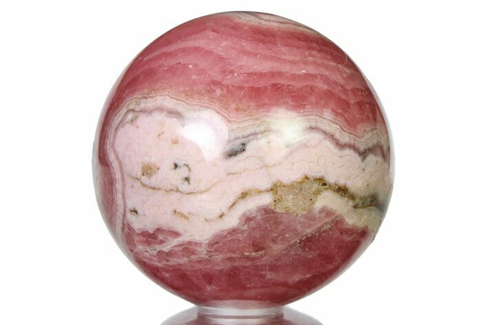 Polished Rhodochrosite Sphere - Argentina #315246